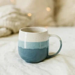 6 Mugs Rita Bleu44Cl En Grès-Novastyl Online