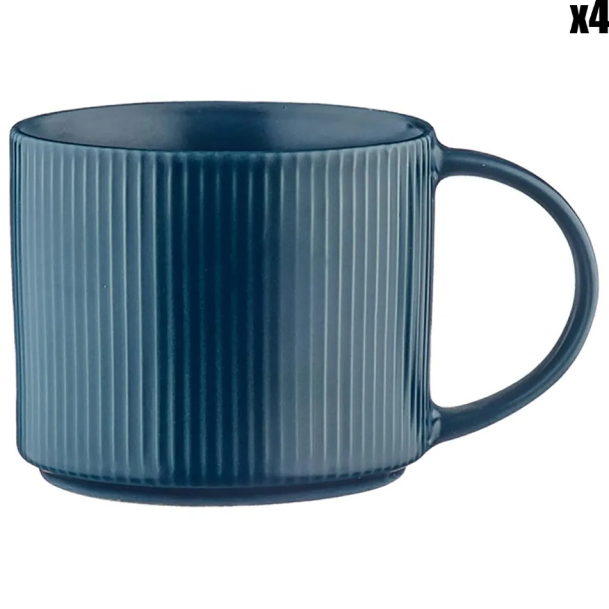 Bjorn Mugs, Tasses^4 Mugs Scandi bleu marine - 50 cl