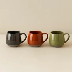 Novastyl Mugs, Tasses^6 Mugs Terra 40Cl EnGrès 3 CouleursAssorties