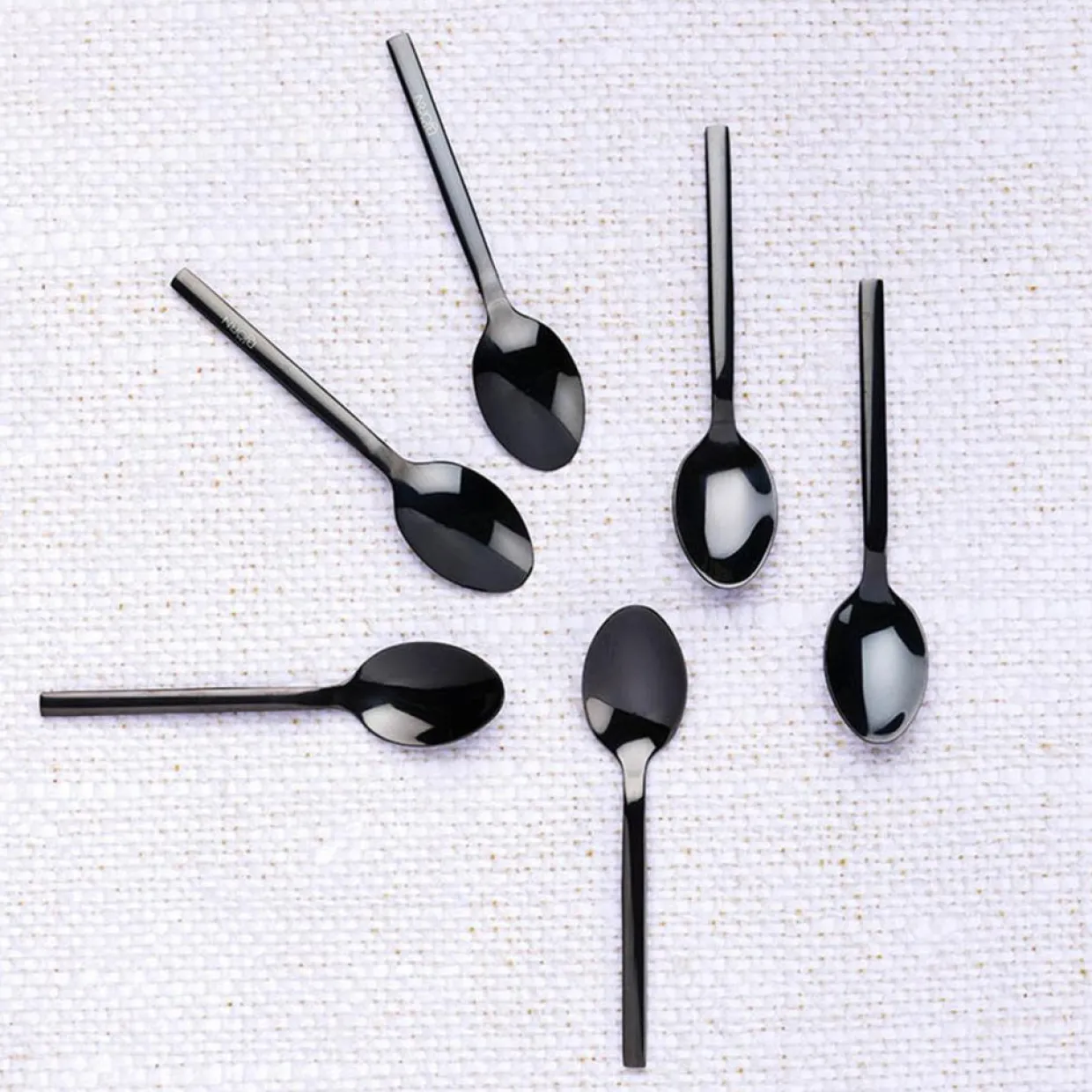 Bjorn Couverts De Table^6 Petites cuillères Emund noires