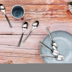 6 Petites cuillères Finn inox mat-Bjorn Outlet
