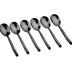 Bjorn Couverts De Table^6 Petites cuillères Knut noires