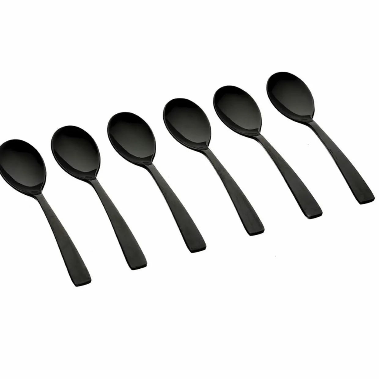 6 Petites cuillères Oglu noires-Bjorn Sale