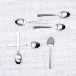 Bjorn Couverts De Table^6 Petites cuillères Telmo inox mat