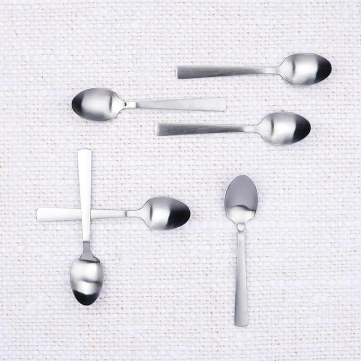 Bjorn Couverts De Table^6 Petites cuillères Telmo inox mat