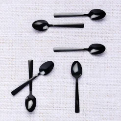 Bjorn Couverts De Table^6 Petites cuillères Telmo noires