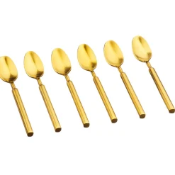 Bjorn Couverts De Table^6 Petites cuillères Viggo dorées