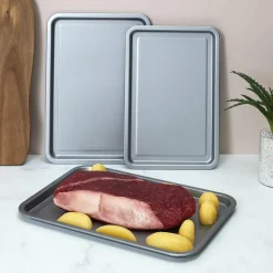 3 Plaques de cuisson grises - 35x15x25 cm-Cook Concept Outlet
