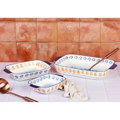Bjorn Moules Et Plats^3 Plats à four en Porcelaine Napoli multicolores - 55.3x38.2x20.5 cm