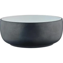 Bjorn Saladiers^2 Saladiers en Grès Gourmet blanc granité/noir onyx - 40.5x40.5x20.5 cm