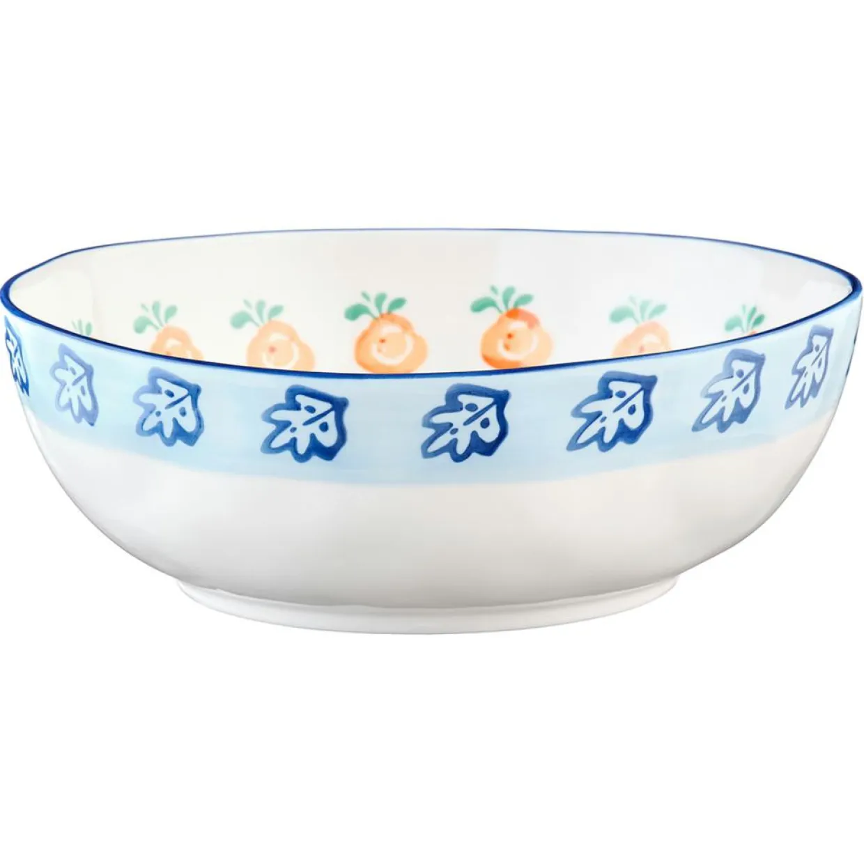 2 Saladiers en Porcelaine Napoli multicolores - 35x17.7x35.3 cm-Bjorn Sale