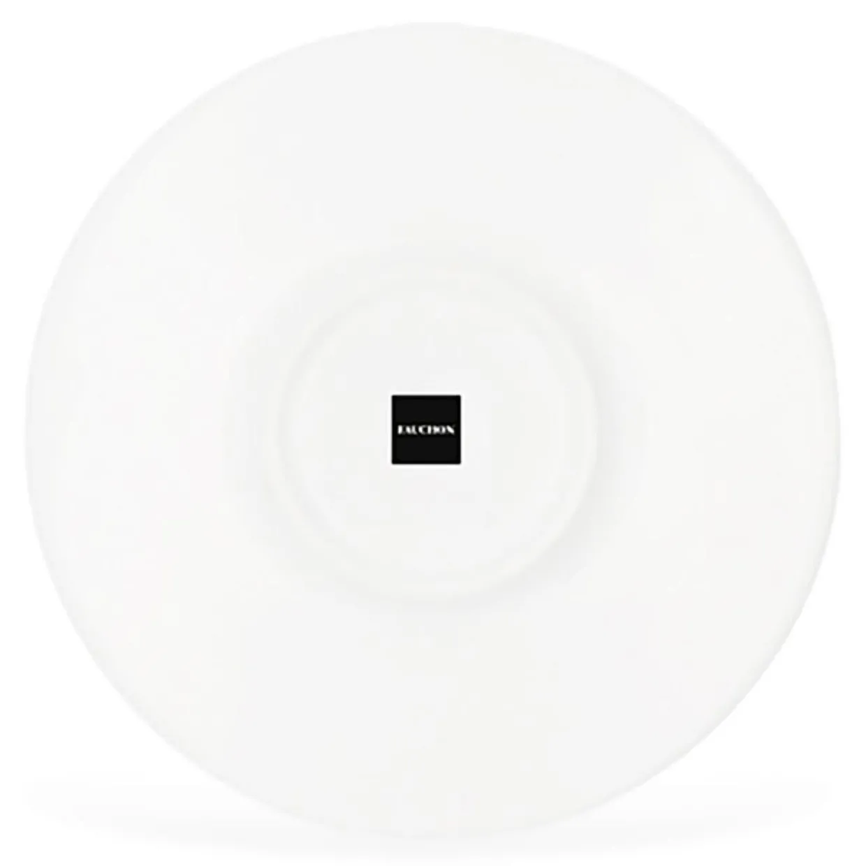 6 Tasses à café + soucoupes en Porcelaine Bistot blanches - 70ml-Fauchon Discount