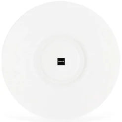 6 Tasses à thé + soucoupes en Porcelaine Bistrot blanches - 150ml-Fauchon Discount