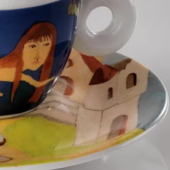 2 Tasses Cappucino en Porcelaine Art Collection Biennale B multicolores - 170 ml-Illy Sale