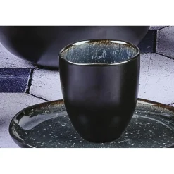Bjorn Mugs, Tasses^6 Tasses en Grès Iris bleu foncé - 15 cl
