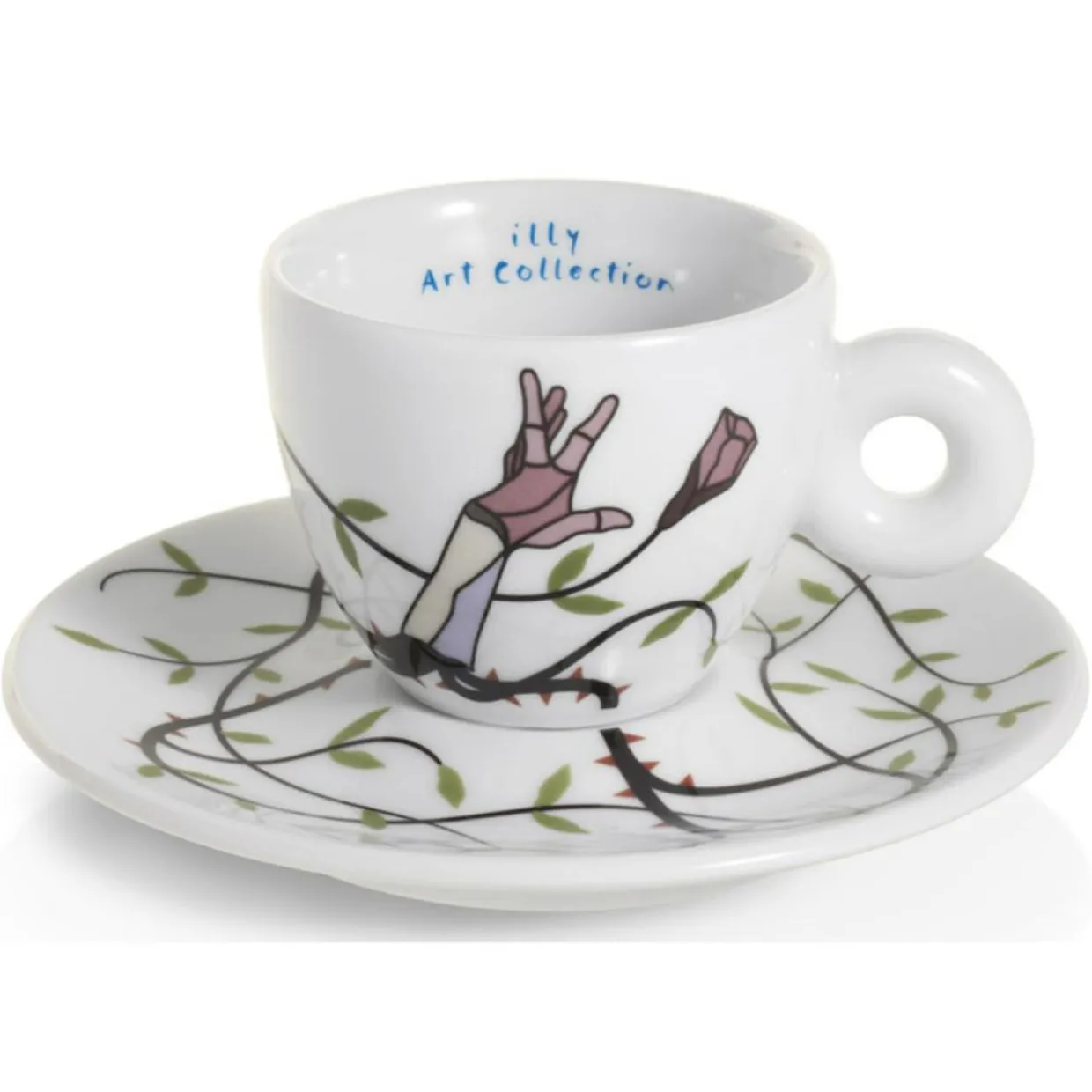 2 Tasses Espresso en Porcelaine Art Collection Biennale B multicolores - 55 ml-Illy Online