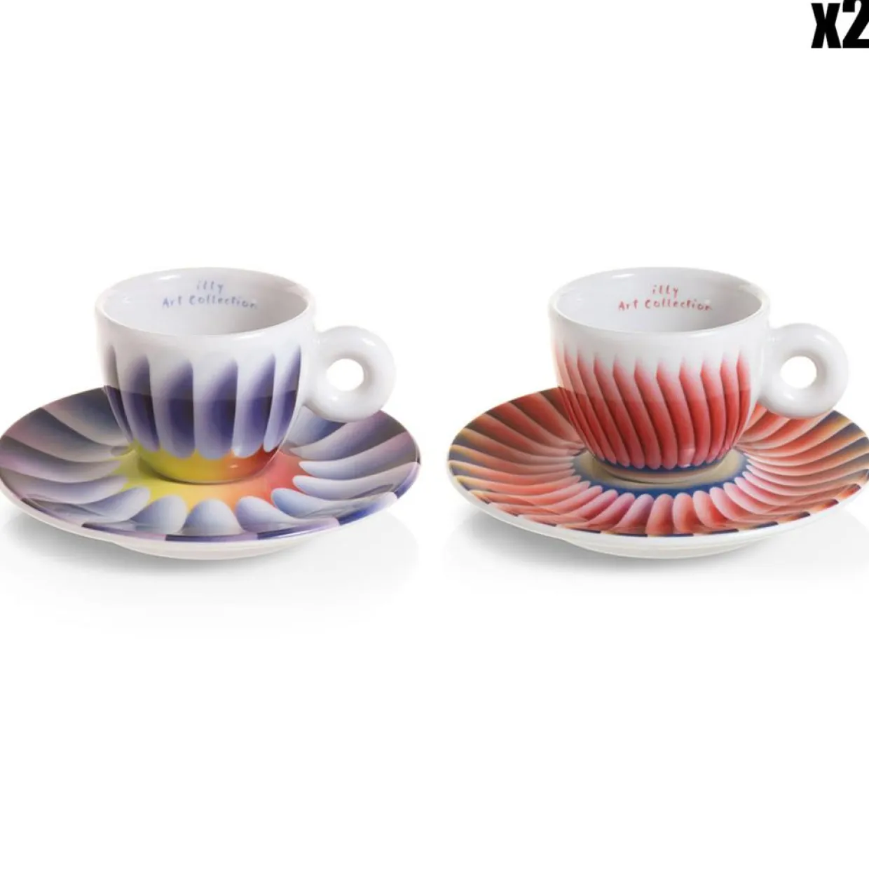 4 Tasses Espresso en Porcelaine Judy Chicago multicolores - 55 ml-Illy Online
