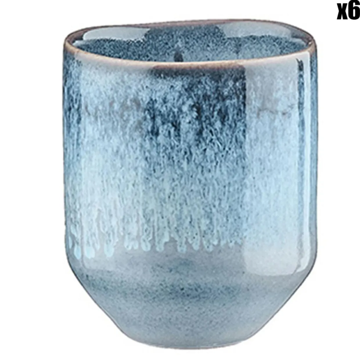 Bjorn Mugs, Tasses^6 Tasses Genesis bleues - 8 cl