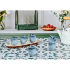 Bjorn Mugs, Tasses^6 Tasses Genesis bleues - 8 cl