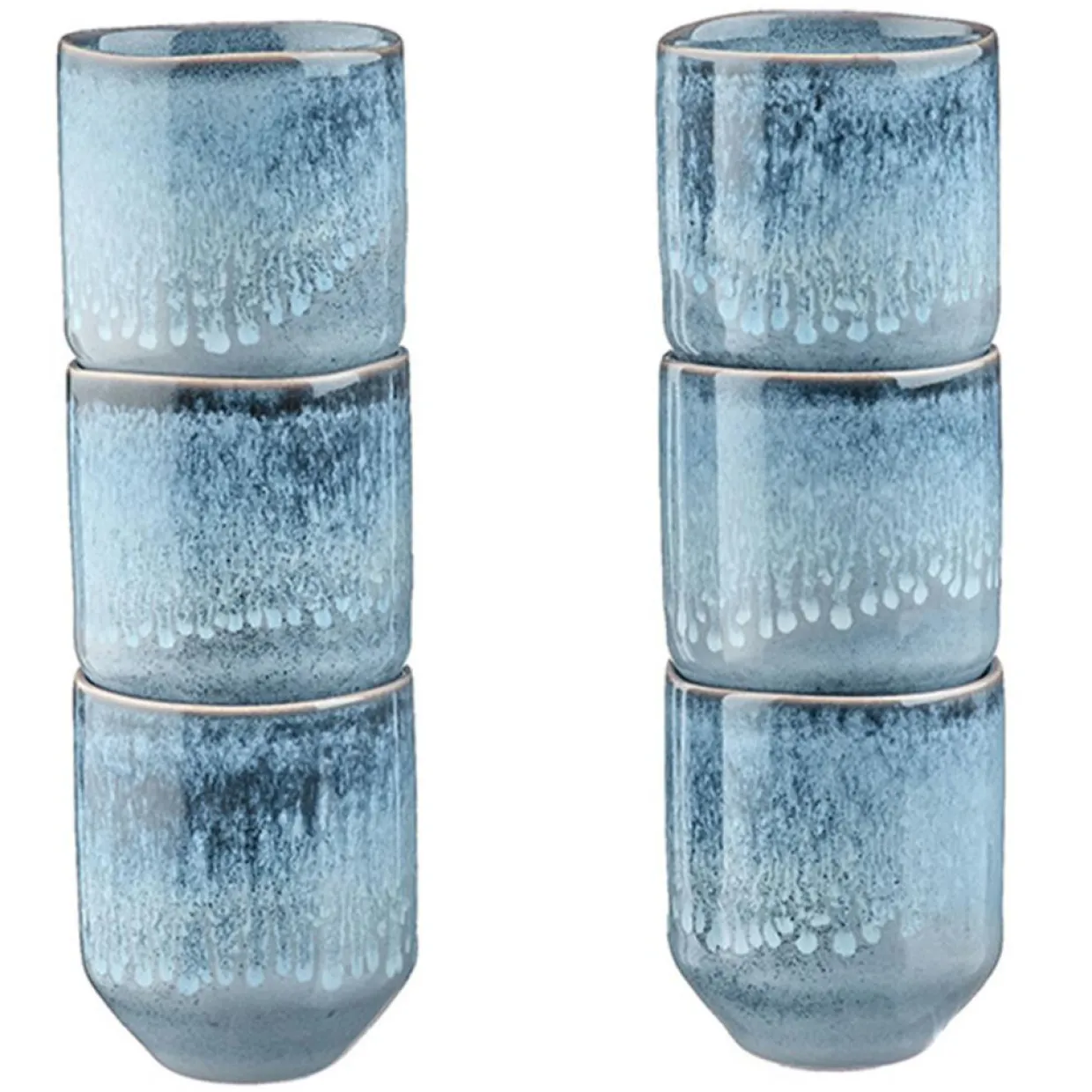 Bjorn Mugs, Tasses^6 Tasses Genesis bleues - 8 cl