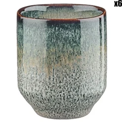 6 Tasses Genesis bleu/gris/kaki - 8 cl-Bjorn New