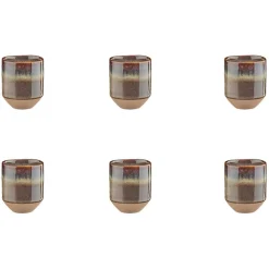 Bjorn Bols^6 Tasses Genesis marron volcanique - 8 cl