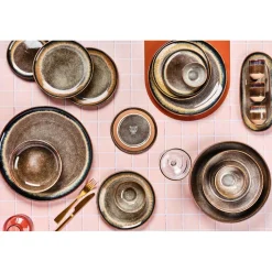 Bjorn Mugs, Tasses^6 Tasses Genesis marron volcanique - 15 cl