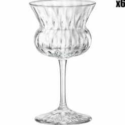 Bormioli Verres^6 Verres à Cocktail Nick&Nora Bloom transparents - 15.5cl