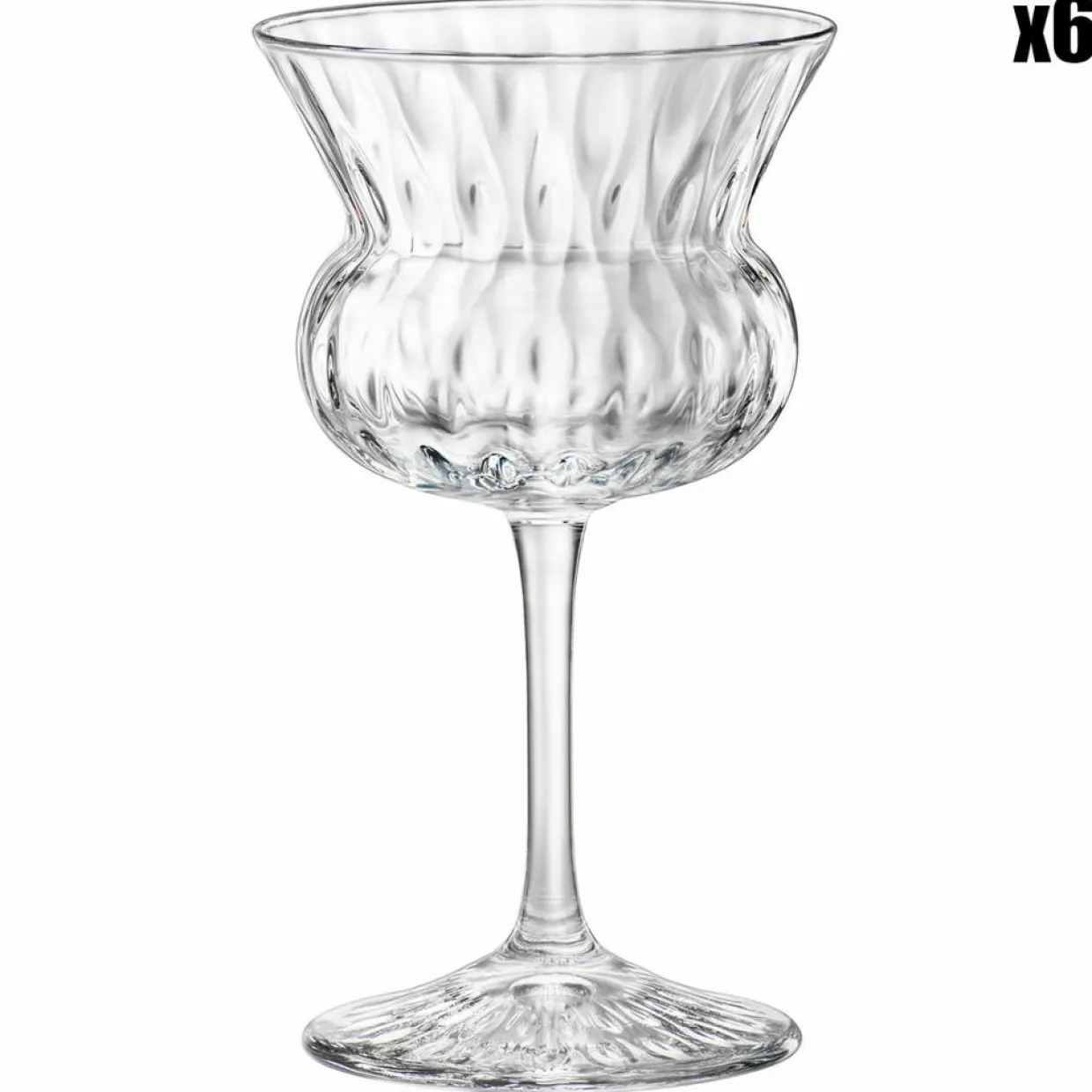 Bormioli Verres^6 Verres à Cocktail Nick&Nora Bloom transparents - 15.5cl