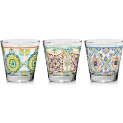 3 Verres à eau Valencia multicolores - 25cl-Cosy & Trendy