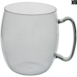 Cosy Moments Verres^6 Verres avec anse Moscow Mule noir/transparent - 50cl