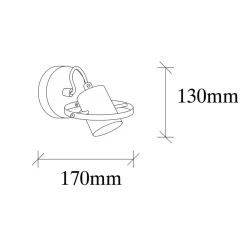 Opviq Appliques Murales^Applique murale Vaveyla noire - 12x17x13cm