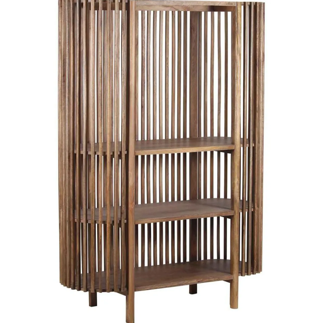 Bois & Chiffons Meubles De Rangement^Armoire ajourée manguier boston naturel - 127x50x178 cm