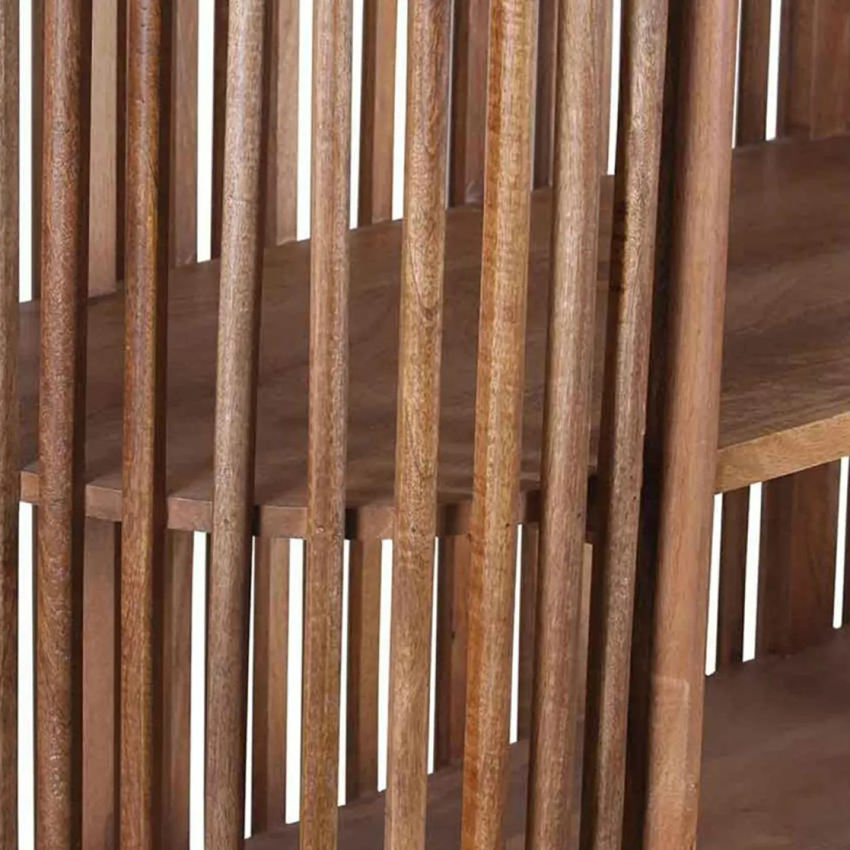 Bois & Chiffons Meubles De Rangement^Armoire ajourée manguier boston naturel - 127x50x178 cm
