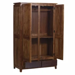 Armoire Lisboa ii Marron - 120x58x200 cm-Bois & Chiffons Sale