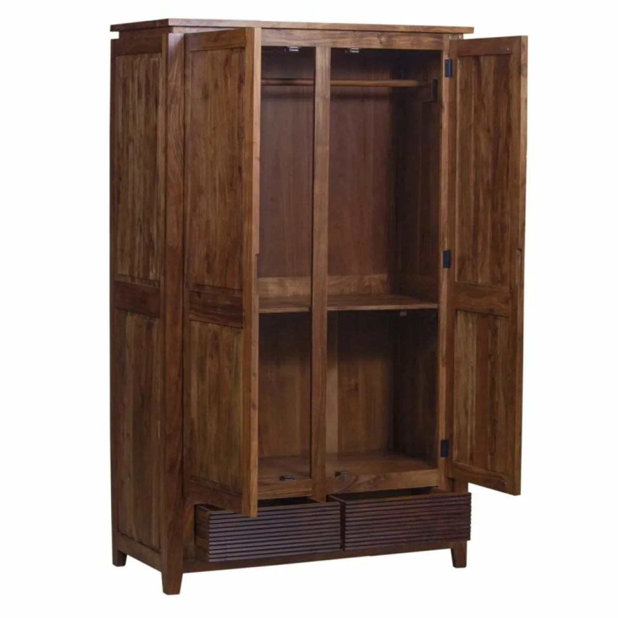 Armoire Lisboa ii Marron - 120x58x200 cm-Bois & Chiffons Sale