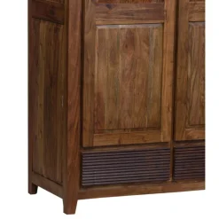 Armoire Lisboa ii Marron - 120x58x200 cm-Bois & Chiffons Sale