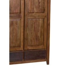 Armoire Lisboa ii Marron - 120x58x200 cm-Bois & Chiffons Sale