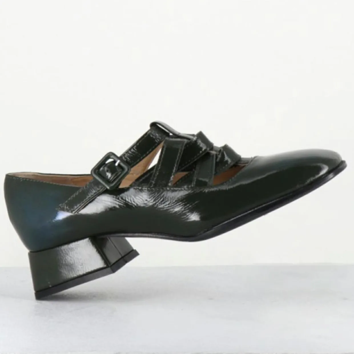 Femme Garrice Lab Derbies^Babies en Cuir 5516 lux vertes