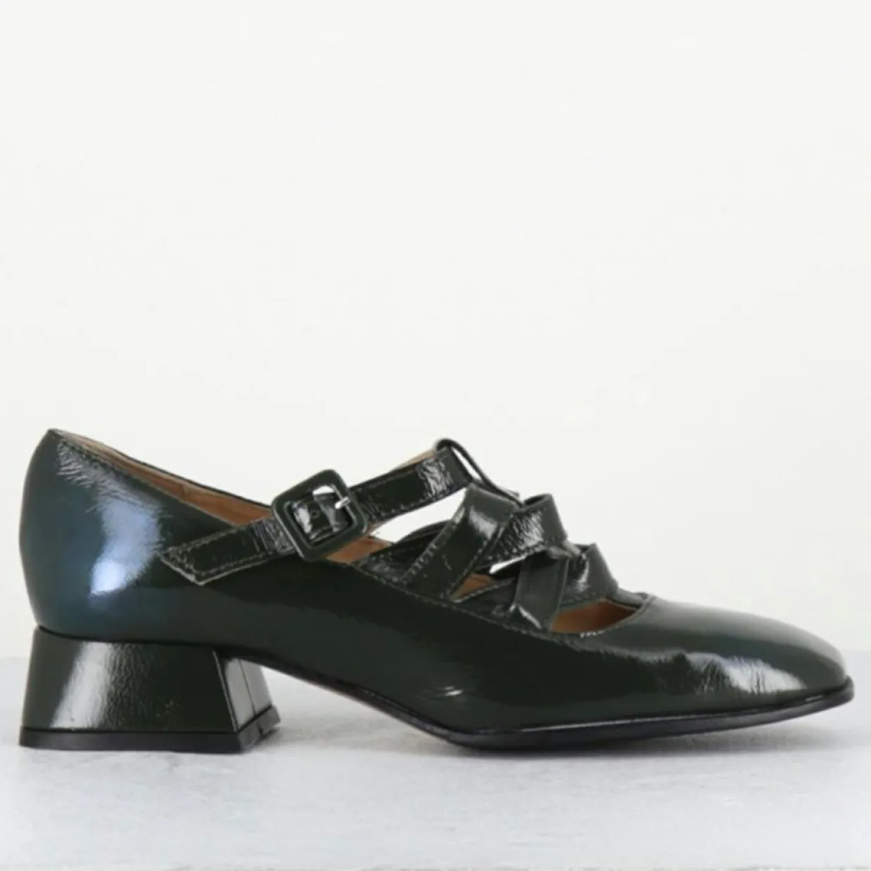 Femme Garrice Lab Derbies^Babies en Cuir 5516 lux vertes