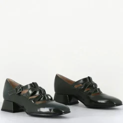 Femme Garrice Lab Derbies^Babies en Cuir 5516 lux vertes
