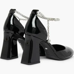 Femme Sonia Rykiel Escarpins^Babies en Cuir verni Honfleur noires - Talon 8.5 cm