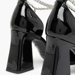 Femme Sonia Rykiel Escarpins^Babies en Cuir verni Honfleur noires - Talon 8.5 cm