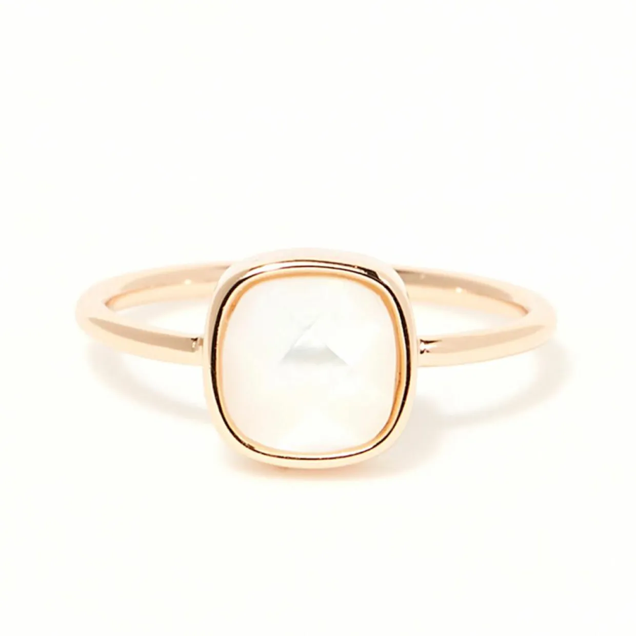 Femme Moonstone Bagues^Bague Adélie Nacre blanche en laiton doré