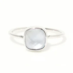 Femme Moonstone Bagues^Bague Aëlle Nacre bleue en laiton