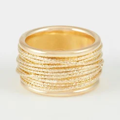 Bague Amos en Argent doré-By Rafaella New