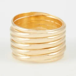 Femme By Rafaella Bagues^Bague Chara en Argent doré