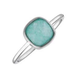 Femme Moonstone Bagues^Bague Ella Amazonite en laiton argenté