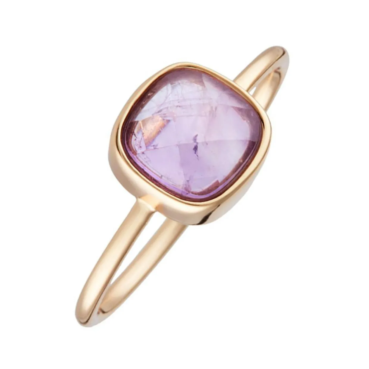 Femme Moonstone Bagues^Bague Ella Améthyste en laiton doré