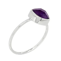 Bague Ella Améthyste en laiton-Moonstone Clearance